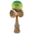 Kendama X Originala, Profesionala, Embo, Big Cups V2, Super Sticky Legendary Cupe Mari, Rulment Metalic cu Ata 55 cm, Verde Mix - imagine 5