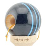 Kendama X Originala, Profesionala, Embo, Big Cups V2, Super Sticky Legendary Cupe Mari, Rulment Metalic cu Ata 55 cm, Negru/Linii Albastre deschise - imagine 5