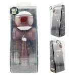 Kendama X Originala, Profesionala, Embo, Super Sticky Legendary, Rulment Metalic cu Ata 55 cm, Alb/Maro - imagine 10