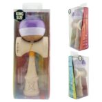 Kendama X Originala, Profesionala, Embo, Big Cups V2, Super Sticky Legendary Cupe Mari, Rulment Metalic cu Ata 55 cm, Purpuriu/Mov/Lila - imagine 10