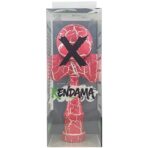 Kendama X Originala, Profesionala, Embo, Cracked, din Lemn, 18 cm, Roz Aprins/Alb - imagine 5