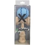 Kendama X Originala, Profesionala, Embo, Rubber Grip, din Lemn, 18 cm, Albastru deschis - imagine 5