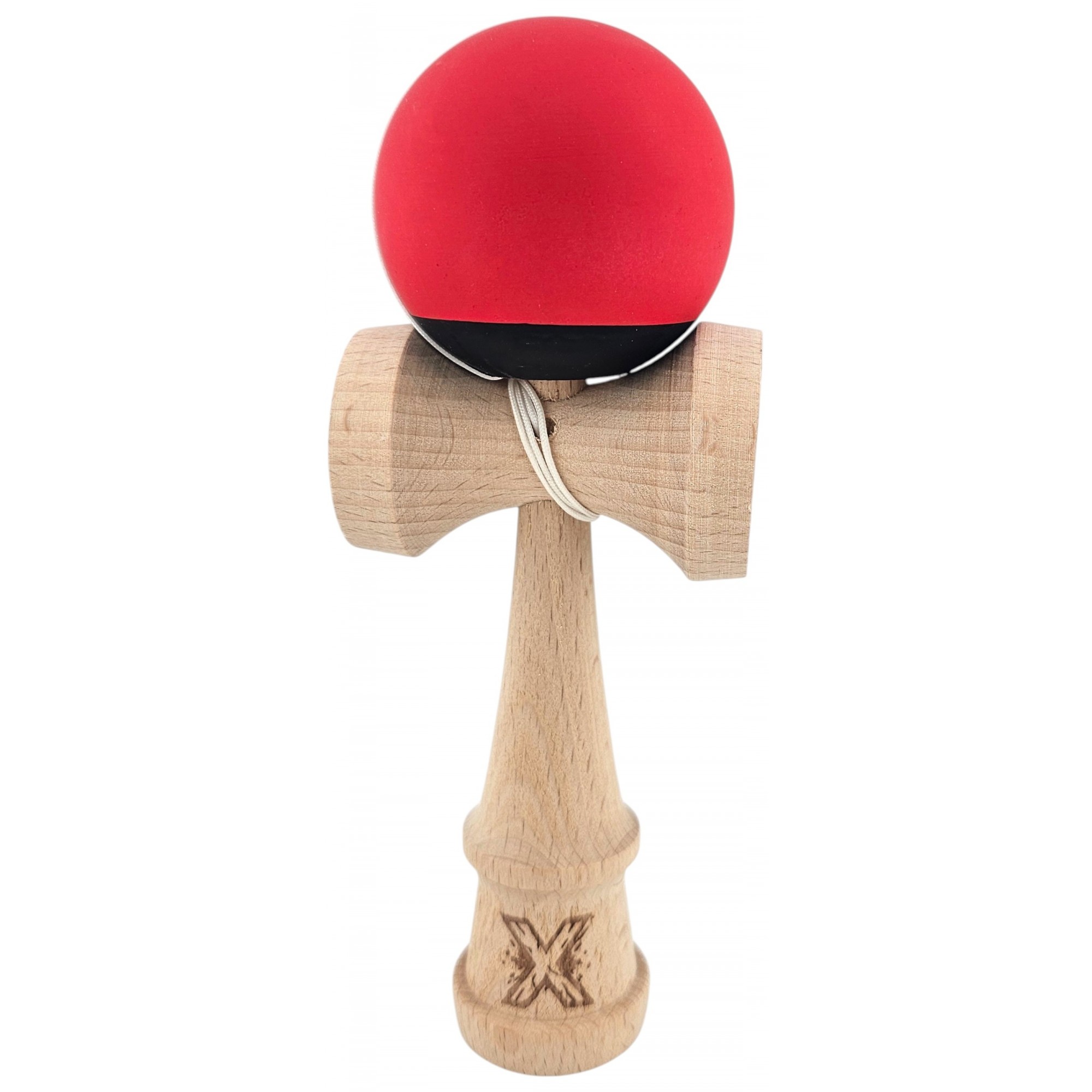 kendama-x-originala-profesionala-flippy-din-lemn-18-cm-rubber-grip-negru-rosu-main-6900b343973d6 Kendama X Originala, Profesionala, Embo, din Lemn, 18 cm, Rubber Grip, Negru/Rosu - imagine 1