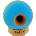 Kendama X Originala, Profesionala, Embo, Big Cups V2, Rubber Grip cu Cupe Mari, Rulment Metalic cu Ata 55 cm,Â Gradient Galben/Albastru - imagine 3