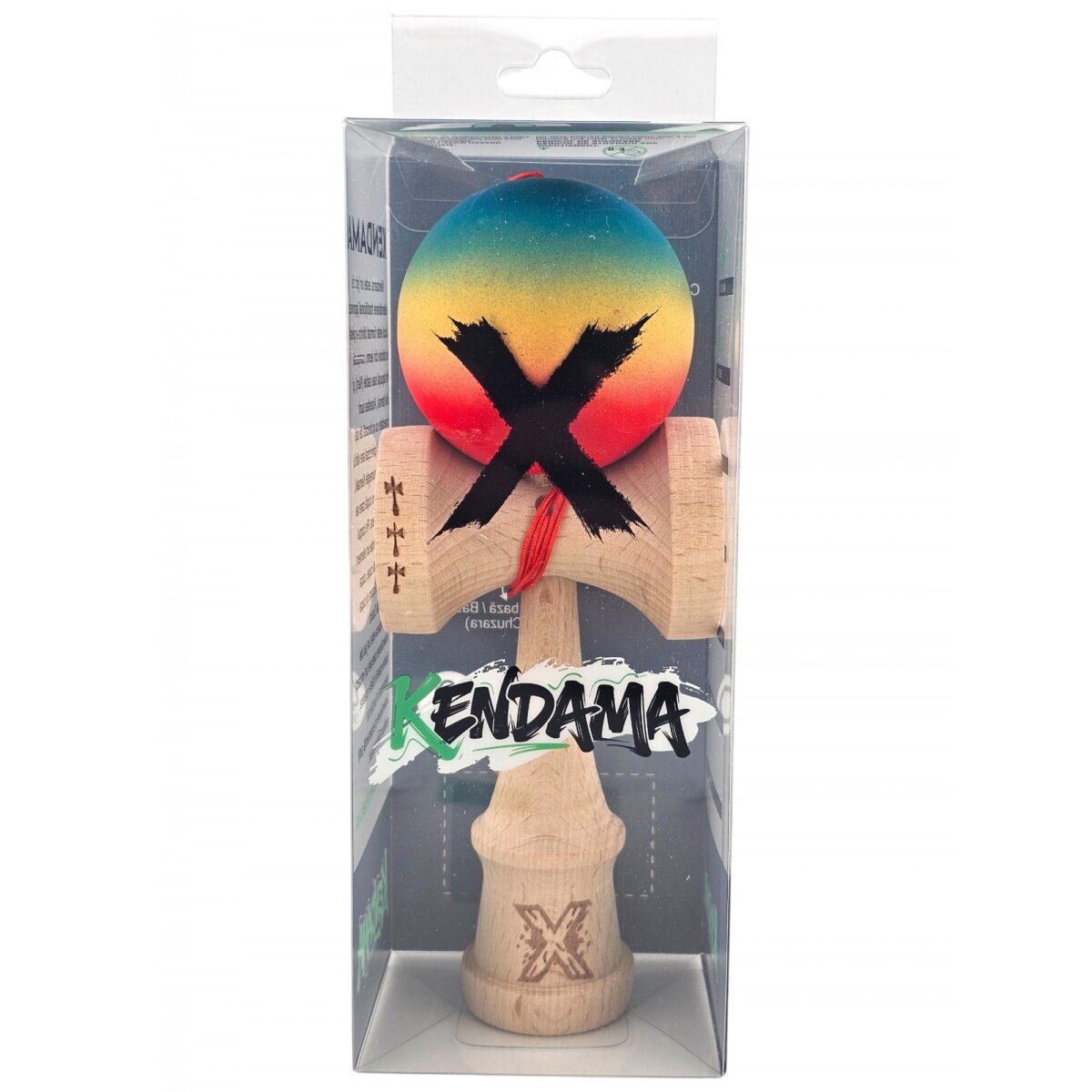 kendama-x-originala-profesionala-flippy-din-lemn-big-cups-rubber-grip-18-cm-gradient-albastru-galben-69038eb7d7f1d Kendama X Originala, Profesionala, Embo, Big Cups V2, Rubber Grip cu Cupe Mari, Rulment Metalic cu Ata 55 cm, Gradient Albastru/Galben/Rosu - imagine 4