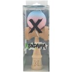 Kendama X Originala, Profesionala, Embo, din Lemn, Rubber Grip, 18 cm, Albastru/Lila - imagine 5