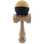 Kendama X Originala, Profesionala, Embo, din Lemn, Rubber Grip, 18 cm, Galben/Negru - imagine 2