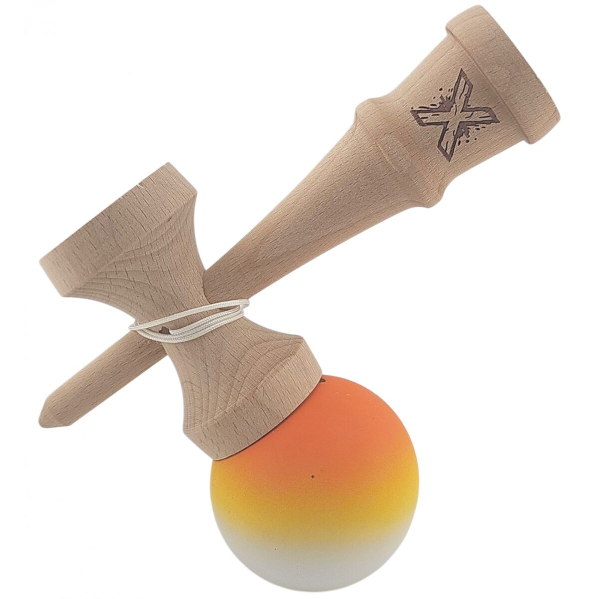 kendama-x-originala-profesionala-flippy-din-lemn-rubber-grip-18-cm-gradient-rosu-galben-alb-68efb4636fdc5 Kendama X Originala, Profesionala, Embo, din Lemn, Rubber Grip, 18 cm, Gradient Portocaliu/Galben/Alb - imagine 3