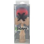 Kendama X Originala, Profesionala, Embo, din Lemn, Rubber Grip, 18 cm, Mov/Rosu/Negru - imagine 4