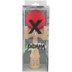 Kendama X Originala, Profesionala, Embo, din lemn, Rubber Grip, 18 cm, Rosu - imagine 4