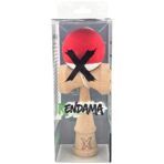 Kendama X Originala, Profesionala, Embo, din Lemn,  Rubber Grip, 18 cm, Rosu/Alb - imagine 4