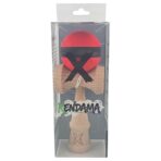 Kendama X Originala, Profesionala, Embo, din Lemn, Rubber Grip, 18 cm, Rosu/Negru - imagine 4