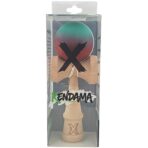 Kendama X Originala, Profesionala, Embo, din Lemn, Rubber Grip, 18 cm, Rosu/Verde - imagine 3