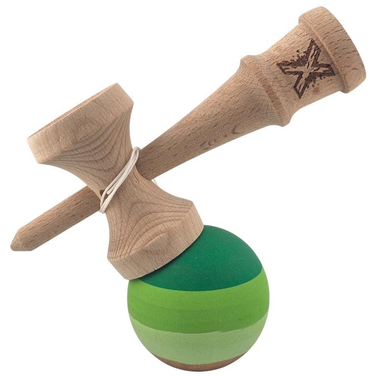 kendama-x-originala-profesionala-flippy-din-lemn-rubber-grip-18-cm-verde-in-3-culori-69020bf609973 Kendama X Originala, Profesionala, Embo, din Lemn, Rubber Grip, 18 cm, Verde in 3 Culori - imagine 3