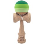 Kendama X Originala, Profesionala, Embo, din Lemn, Rubber Grip, 18 cm, Verde in 3 Culori