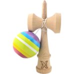 Kendama X Originala, Profesionala, Embo, din Lemn, Super Sticky, 18 cm, Multicolor - imagine 2