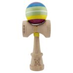 Kendama X Originala, Profesionala, Embo, Legendary Spectrum, Cupe Mari KING SIZE V3, Super Sticky, Gaura in Baza, Rulment Metalic, din lemn 18 cm, Ata 55 cm, Multicolor - imagine 2
