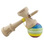 Kendama X Originala, Profesionala, Embo, Legendary Spectrum, Cupe Mari KING SIZE V3, Super Sticky, Gaura in Baza, Rulment Metalic, din lemn 18 cm, Ata 55 cm, Multicolor - imagine 5