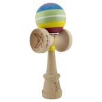 Kendama X Originala, Profesionala, Embo, Legendary Spectrum, Cupe Mari KING SIZE V3, Super Sticky, Gaura in Baza, Rulment Metalic, din lemn 18 cm, Ata 55 cm, Multicolor