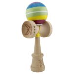 Kendama X Originala, Profesionala, Embo, Legendary Spectrum, Cupe Mari KING SIZE V3, Super Sticky, Gaura in Baza, Rulment Metalic, din lemn 18 cm, Ata 55 cm, Multicolor