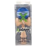 Kendama X Originala, Profesionala, Embo, Original Super Sticky, din Lemn, 18 cm, Dark Blue/Alb - imagine 2