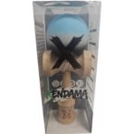 Kendama X Originala, Profesionala, Embo, Rubber Grip, din Lemn, 18 cm, Albastru/Alb/Negru - imagine 4