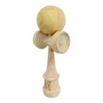 Kendama X Originala, Profesionala, Embo, SUPER BIG cu Cupe KING SIZE, Bila Super Sticky, Diametrul 17 cm, din Lemn, 52 x 20 cm, Natural Maro - imagine 3