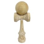 Kendama X Originala, Profesionala, Embo, SUPER BIG cu Cupe KING SIZE, Bila Super Sticky, Diametrul 17 cm, din Lemn, 52 x 20 cm, Natural Maro - imagine 4