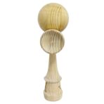 Kendama X Originala, Profesionala, Embo, SUPER BIG cu Cupe KING SIZE, Bila Super Sticky, Diametrul 17 cm, din Lemn, 52 x 20 cm, Natural Maro - imagine 6