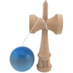 Kendama X Originala, Profesionala, Embo, Super Sticky din Lemn, 18 cm, Gradient Albastru/Gri/Bleu - imagine 3