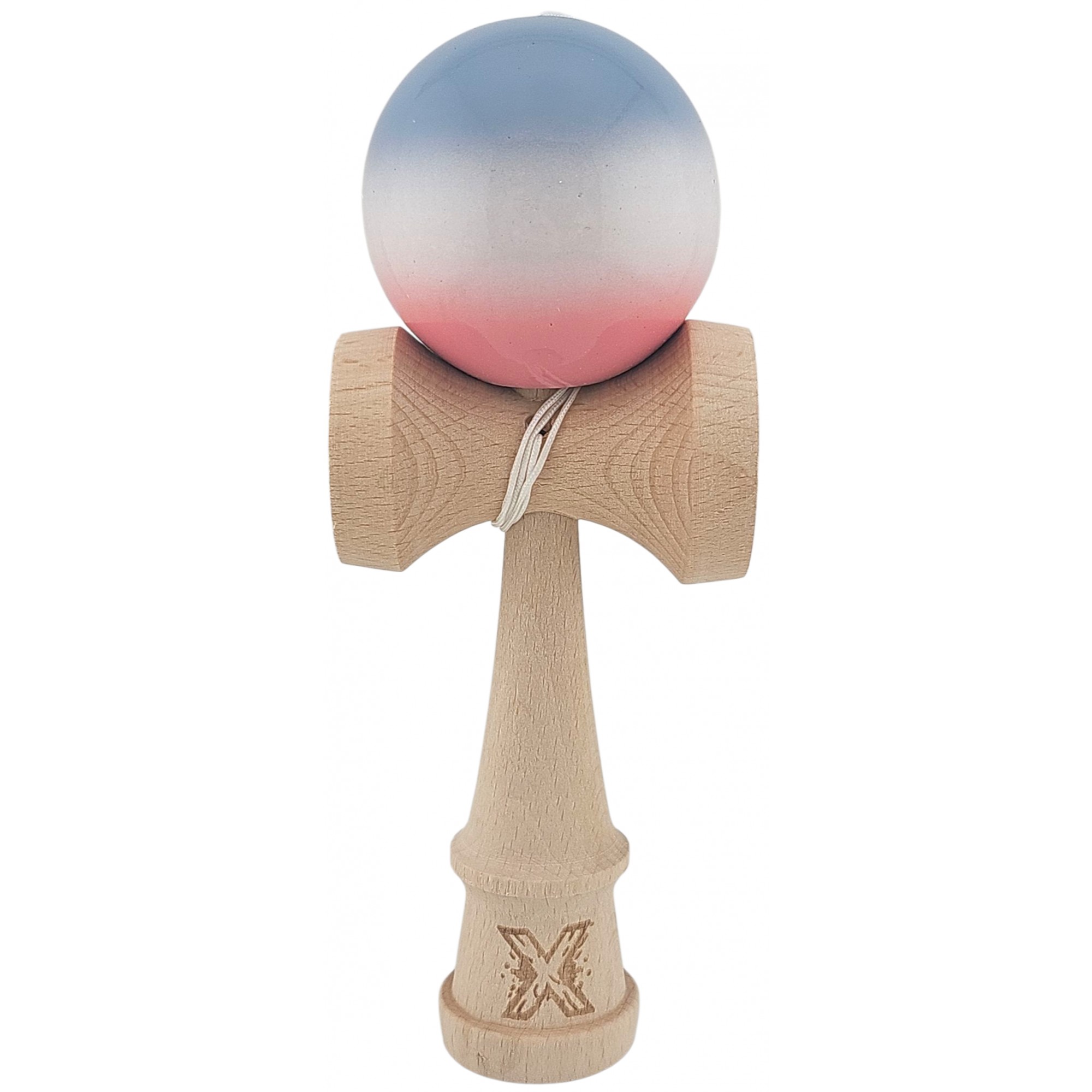 kendama-x-originala-profesionala-flippy-super-sticky-din-lemn-18-cm-gradient-roz-alb-gri-main-68dfdbd022abd Kendama X Originala, Profesionala, Embo, Super Sticky din Lemn, 18 cm, Gradient Roz/Alb/Gri - imagine 1