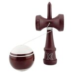 Kendama X Originala, Profesionala, Embo, Super Sticky Legendary, Rulment Metalic cu Ata 55 cm, Alb/Maro - imagine 3