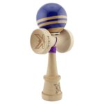 Kendama X Originala RAINBOW, Profesionala, Embo, Cupe Mari KING SIZE V3, Super Sticky, Gaura in Baza, Rulment Metalic, din lemn 18 cm, Ata 55 cm, Violet/Maro