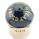 Kendama X Originala ROYAL SPIKE, Profesionala, Embo, Cupe Mari KING SIZE V3, Super Sticky, Gaura in Baza, Rulment Metalic, din lemn 18 cm, Ata 55 cm, Inel Verde - imagine 9