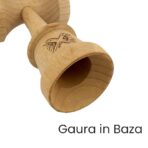 Kendama X Originala Silken, Profesionala, Embo, Cupe Mari KING SIZE V3, Super Sticky, Gaura in Baza, Rulment Metalic, din lemn 18 cm, Ata 55 cm, Cream Galben - imagine 10