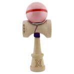 Kendama X Originala Silken, Profesionala, Embo, Cupe Mari KING SIZE V3, Super Sticky, Gaura in Baza, Rulment Metalic, din lemn 18 cm, Ata 55 cm, Roz - imagine 2