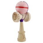 Kendama X Originala Silken, Profesionala, Embo, Cupe Mari KING SIZE V3, Super Sticky, Gaura in Baza, Rulment Metalic, din lemn 18 cm, Ata 55 cm, Roz - imagine 3