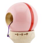 Kendama X Originala Silken, Profesionala, Embo, Cupe Mari KING SIZE V3, Super Sticky, Gaura in Baza, Rulment Metalic, din lemn 18 cm, Ata 55 cm, Roz - imagine 6