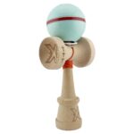 Kendama X Originala Silken, Profesionala, Embo, Cupe Mari KING SIZE V3, Super Sticky, Gaura in Baza, Rulment Metalic, din lemn 18 cm, Ata 55 cm, Verde Mint