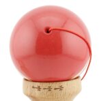 Kendama X Rainbow Originala, Profesionala, Embo, Big Cups V2, Super Sticky cu Cupe Mari, Rulment Metalic, din lemn 18 cm, Ata 55 cm, Rosu/Maro - imagine 8