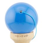 Kendama X Rainbow Originala, Profesionala, Embo, Big Cups V2, Super Sticky cu Cupe Mari, Rulment Metalic, din lemn 18 cm, Ata 55 cm, Albastru/Maro - imagine 8