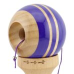 Kendama X Rainbow Originala, Profesionala, Embo, Big Cups V2, Super Sticky cu Cupe Mari, Rulment Metalic, din lemn 18 cm, Ata 55 cm, Indigo/Maro - imagine 5