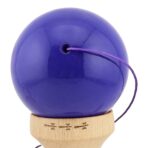 Kendama X Rainbow Originala, Profesionala, Embo, Big Cups V2, Super Sticky cu Cupe Mari, Rulment Metalic, din lemn 18 cm, Ata 55 cm, Violet/Maro - imagine 8