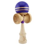 Kendama X Rainbow Originala, Profesionala, Embo, Big Cups V2, Super Sticky cu Cupe Mari, Rulment Metalic, din lemn 18 cm, Ata 55 cm, Violet/Maro - imagine 9