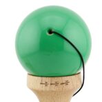 Kendama X Rainbow Originala, Profesionala, Embo, Big Cups V2, Super Sticky cu Cupe Mari, Rulment Metalic, din lemn 18 cm, Ata 55 cm, Verde/Maro - imagine 9