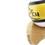 Kendama X ZEN Originala, Profesionala, Embo, Big Cups V2, Super Sticky Legendary Cupe Mari, Rulment Metalic cu Ata 55 cm, Auriu/Alb - imagine 7