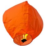 Lampion zburator, Embo, hartie biodegradabila, Portocaliu