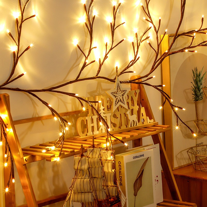 led-branch-rattan-lights-3v-1-5v-transformer-jutai-8-functions-remote-control-144-led-3v-light-chain-643d021d205fa Instalatie Craciun tip Creanga Embo, 144 LED-uri, Conectare la Retea, 8 Jocuri de Lumini, Telecomanda, 2.5 m, Prelungitor 2 m, 3V, 1.5V, Fir Negru, Alb Cald - imagine 3