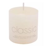 Lumanare Decorativa, Embo, din Parafina, Cilindrica, Fara Fum si Fara Parfum, 5 x 5 cm, 90 g, Ardere 12h, Ivory Alb