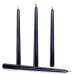 Lumanare Decorativa, Embo, pentru Masa, 25 cm, din Parafina, fara Fum, Ardere 7.5h, Negru - imagine 5